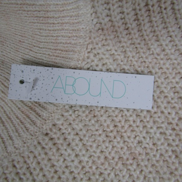 Abound Sweater Womens Medium Mock Neck Ribbed Pullover Cozy Knit - Picture 2 of 7